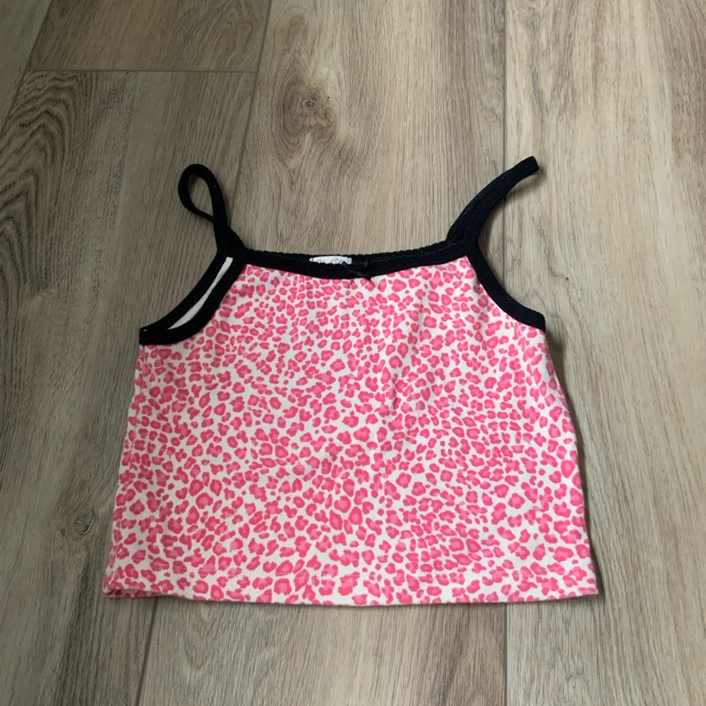 Pink Leopard Brandy Tank